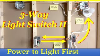 Wiring A 3 Way Light Switch  Part II [upl. by Buyse363]