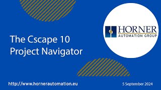 The Cscape 10 Project Navigator [upl. by Sugar648]