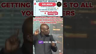 Shocking Secrets of getting Answers to All your Prayers  Apostle Joshua Selman prayer koinonia [upl. by Acenahs]