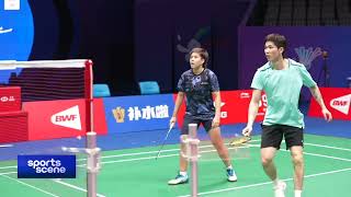 Chen Tang JieToh Ee Wei train with Pearly TanThinaah Muralitharan｜China Masters｜Badminton｜Malaysia [upl. by Tonl]