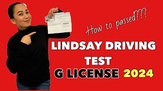 LINDSAY DRIVING TEST 2024 G LICENSE Actual Footage PASSED [upl. by Rafat]