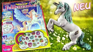 Schleich ® Bayala ® Special  Fohlenzauber 55 mit Feder Einhorn Fohlen Vinita amp GlitzerSticker [upl. by Cordie874]