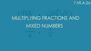 Multiplying Fractions and Mixed Numbers  7NSA2a  7th Grade Math [upl. by Oznerol497]