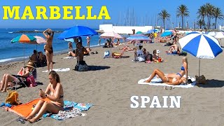 Marbella Walk  Beach  June 2021  Spain  Spanien  Spania  Espagne  スペイン  스페인  Malaga [upl. by Joanne280]