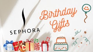 Sephora Birthday Gifts Reveal  Beauty  Skincare Haircare [upl. by Anailuig]