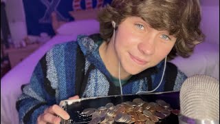 ASMR Sorting and Counting Coins [upl. by Dranyl]