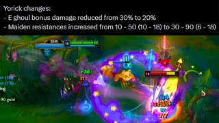 YORICK IS GETTING NERFED [upl. by Cayser498]