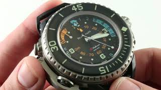 Blancpain Fifty Fathoms X Fathoms Diving Depth Gauge  Chronograph 5018123064A Luxury Watch Review [upl. by Htiekal]