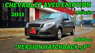 Todo sobre el CHEVROLET AVEO EMOTION HATCHBACK 16 2011  MOTOR STOCK [upl. by Aicitan]