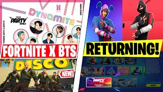 NEW Fortnite x BTS Concert 2 Exclusive Kpop Emotes Ikonik Skin Returning World Cup Leaked [upl. by Annayat562]