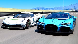 Bugatti Tourbillon vs Koenigsegg Jesko at Special Stage Route X [upl. by Aiekram]