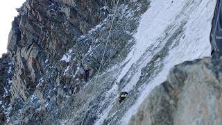 Rock Collapse  Goûter Route Goûter Couloir Mont Blanc [upl. by Eelloh]