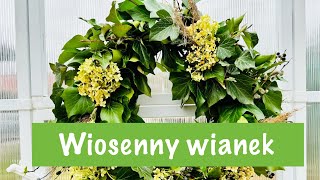 Jak zrobić wiosenny wianek na drzwi z naturalnych materiałów  dekoracje wielkanocne [upl. by Hsevahb]