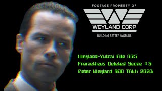 WeylandYutani File 003  Peter Weyland TED TALK 2023 [upl. by Hollerman]