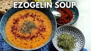 Ezogelin Soup  A mildly Spiced Hearty Mintflavored Lentil Soup [upl. by Lora327]