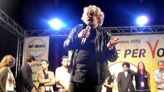 BEPPE GRILLO A PALERMO 25102012 34 PARTE MOVIMENTO 5 STELLE [upl. by Rochus]