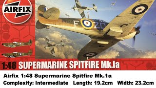 Airfix 148 Supermarine Spitfire Mk1a Kit Review [upl. by Flora674]