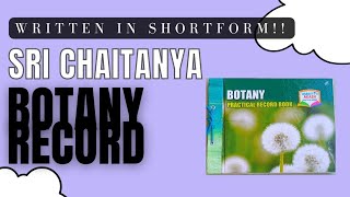 SRI CHAITANYA BOTANY RECORD 20222023  PRACTICAL RECORD BOOK  100 syllabus  by •Vibha Dasika• [upl. by Monteith374]