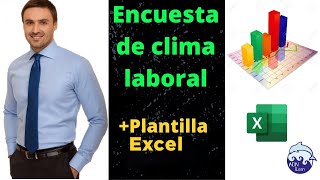 Encuesta de clima laboral en excel  ejemplo  plantilla [upl. by Inilam]