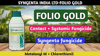 Folio gold fungicide  syngenta folio gold fungicide  Metalaxyl  Chlorothionil [upl. by Tergram546]