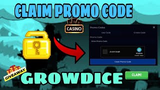 PROMO CODES  GROWDICE  CLAIM NOW [upl. by Tehcac592]