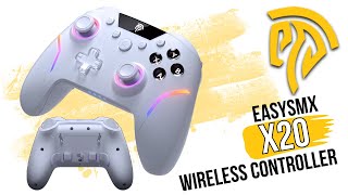 EasySMX X20 Multiplatform Wireless Controller  Unbox  Test easysmx procontroller [upl. by Nimzaj]