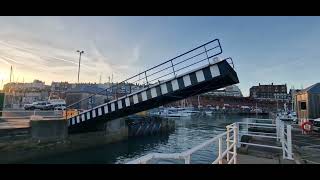 23rd October 2024 Ramsgate Harbour Bridge coming down Ramsgate Ramsgateharbour bridge sea [upl. by Eeral545]