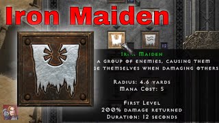 D2R Skills amp Abilities  Iron Maiden Curse Necromancer [upl. by Hamlen]