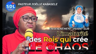 voici pourquoi limaturité des élus engendre le CHAOS 🙏  Message du Pasteur Joëlle Kabasele [upl. by Alyat]