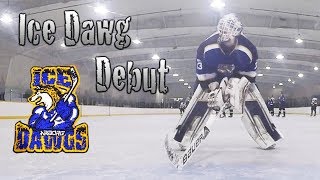 Junior Hockey Vlog Ep 8 Ice Dawg Debut  Micd GoPro Hockey [upl. by Ahsirt]