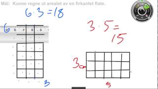 Måling 55  Regne ut arealet av firkant [upl. by Nortyad]