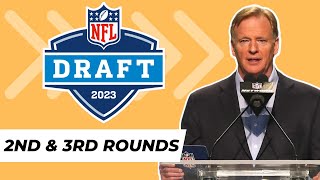 2023 NFL Draft Reaction amp analysis to Rounds 23 [upl. by Eerrehc]