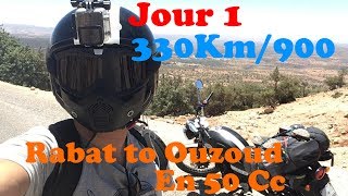 MotoRide 50Cc jour 1  Rabat to Ouzoud  330 Km [upl. by Tigdirb]