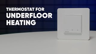 Thermostat terneo S for underfloor heating — unpacking and basic settings [upl. by Pillow]