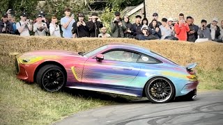 2024 MercedesAMG GT CRASH at Goodwood FOS [upl. by Einegue]