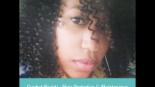 Crochet Braids  How to Keep Your Hair Moisturized [upl. by Nnuahs]