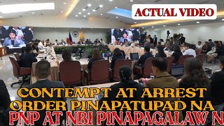 🔴PNP AT NBI PINAPAGALAW NA CONTEMPT AT ARREST ORDER PINAPATUPAD [upl. by Siward]