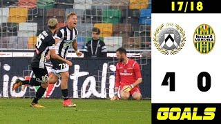 Udinese  Verona 40 1718 • Goals amp Highlights [upl. by Nyasuh]