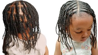 To Regrow Your Kids Edges Make This Protective hairstyle [upl. by Puiia]