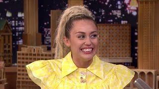 Miley Cyrus EMOTIONAL Jimmy Fallon Tonight Show Interview [upl. by Marta]