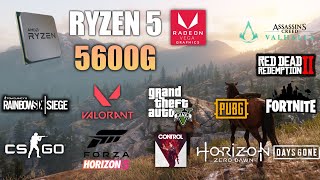 Ryzen 5 5600G Vega 7  Test in 10 Games  5600G Gaming [upl. by Ahsien]