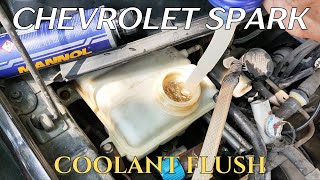 2012 Chevrolet Spark  Coolant Flush [upl. by Ahtinak510]