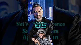 Saif Ali Khan amp Ajay Devgan Net Worth Difference bollywood ajaydevgan saifalikhan [upl. by Stilwell581]