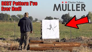 Pattern Test with 20 ga Franchi Affinity and Muller Decoy Choke [upl. by Sperling]