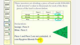 Fair Division The Lone Divider Method [upl. by Maunsell]