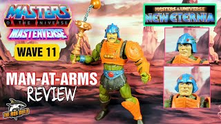 Masters of the Universe Masterverse New Eternia ManAtArms Figure Review and Parts Mixing [upl. by Columbyne]