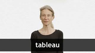 How to pronounce TABLEAU in French [upl. by Ailahs]