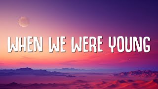 David Guetta Kim Petras  When We Were Young Lyrics [upl. by Calla114]