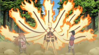 Sarada See the Nine Tails Power for the First Time [upl. by Lehcer]