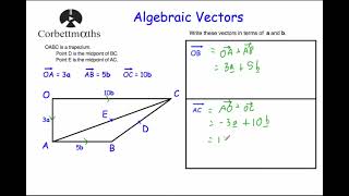 Vectors  Corbettmaths [upl. by Bills]